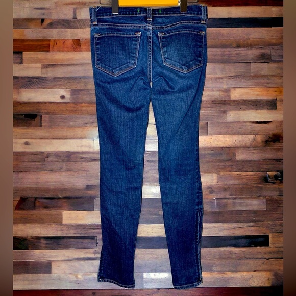 J BRAND Women’s Skinny side zipper jeans- W24 L28 - Picture 3 of 7